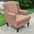 This is a large-scale transitional style wingback chair made in the United States by Stratford, a division of Caye...