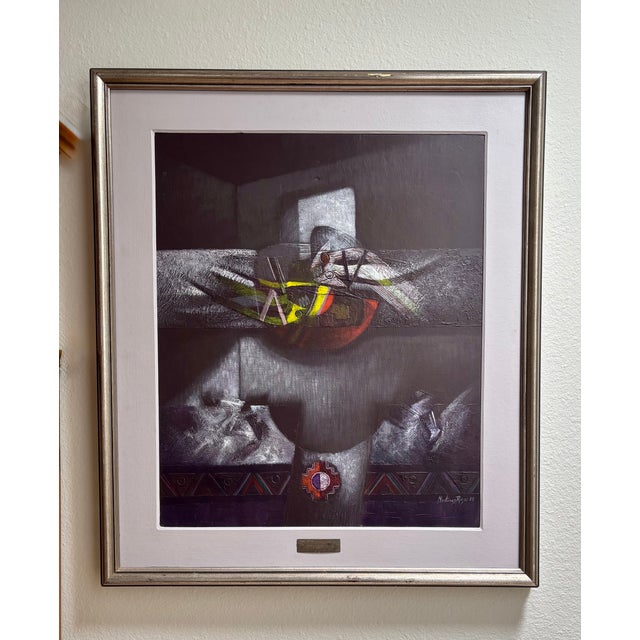 1988 Martinez-Rojas Oil on Canvas - Framed For Sale - Image 9 of 9