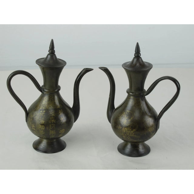 Decorative Chinese Flagon - a Pair For Sale - Image 4 of 7
