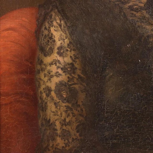 Roberto Fontana, Portrait of a Lady, Oil on Canvas, Framed For Sale - Image 5 of 10
