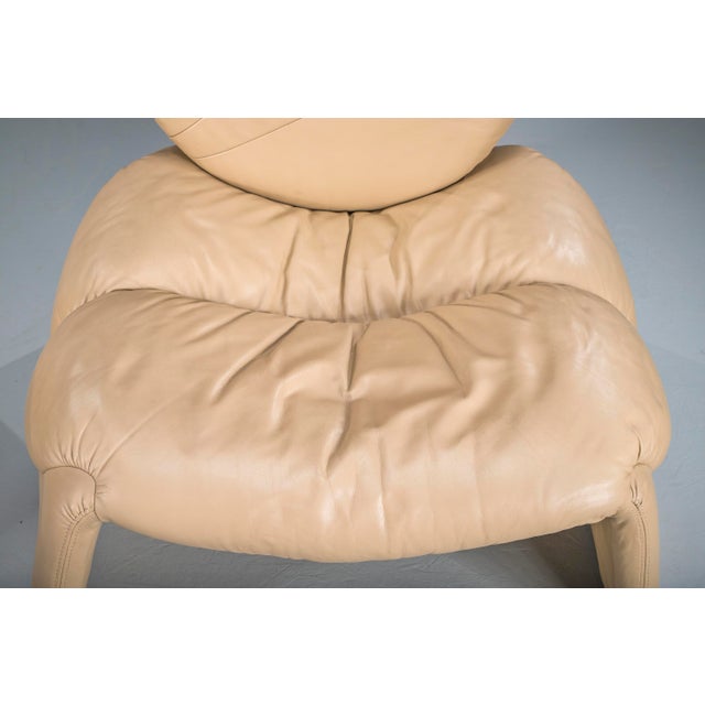 Calipso C35 Lounge Chairs in Leather attributed to Saporiti, Italy, 1980s, Set of 2 For Sale - Image 13 of 15