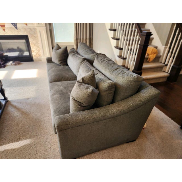 Wesley Hall Sloped Arm Transitional Sofa Chairish