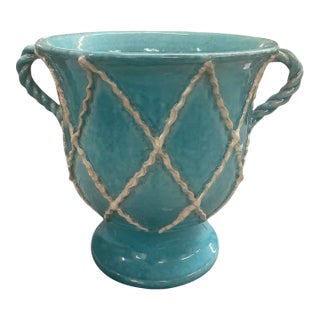 Vintage Italian Deruta Majolica Vase For Sale