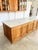 Double-Sided Pharmacy Counter in Marble and Chestnut Wood, 1900 For Sale - Image 3 of 18