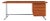 Mid-Century Modern German Teak and Chrome Executive Desk For Sale