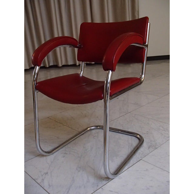 Dining Table and Armchairs from PEL, 1930s, Set of 7 For Sale - Image 6 of 18