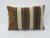 Brown & White Decorative Kilim Pillow For Sale - Image 4 of 4