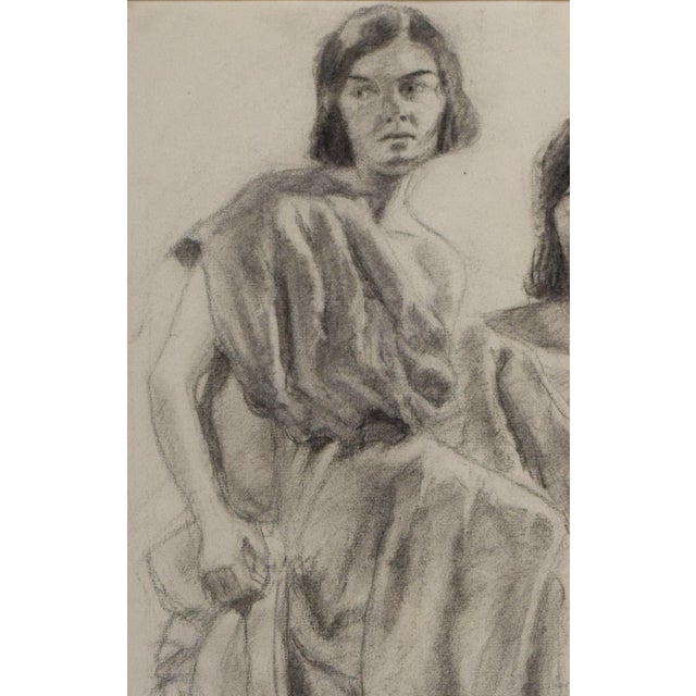 Graphite Female Figure Study Drawing by Anne Neumark C. 1928 For Sale - Image 4 of 6