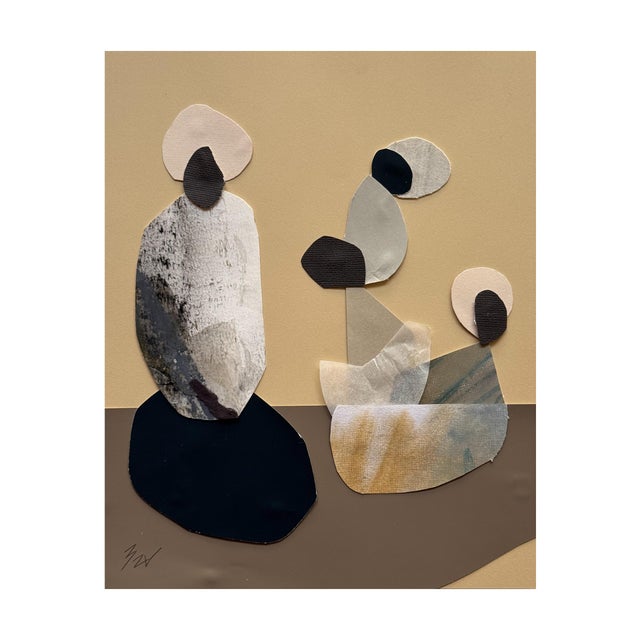 "Vessel 8" Original Mixed-Media Framed Collage on Paper by Zac Woodiel For Sale - Image 4 of 10