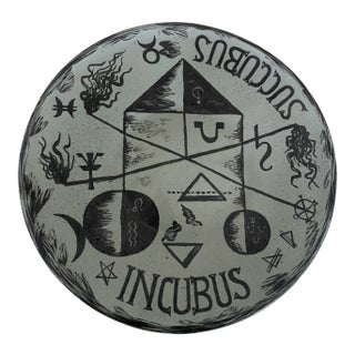 Vintage F. Bergmann 14.5” Studio Art Pottery Charger For Sale