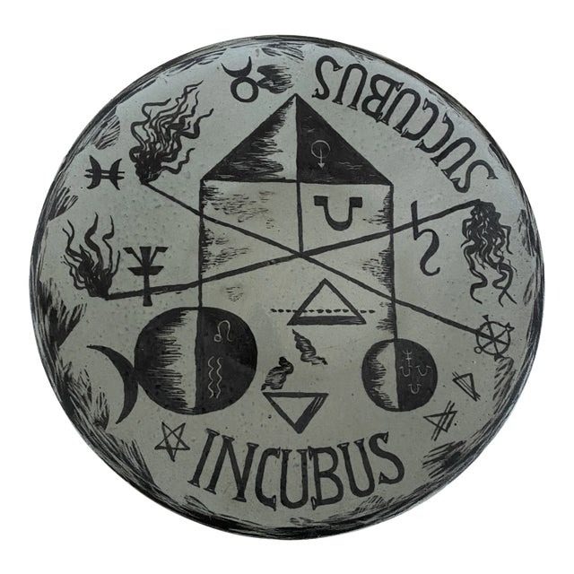 Vintage F. Bergmann 14.5” Studio Art Pottery Charger For Sale