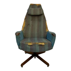 Adrian Pearsall Tall Back Swivel Chair for Craft Associates