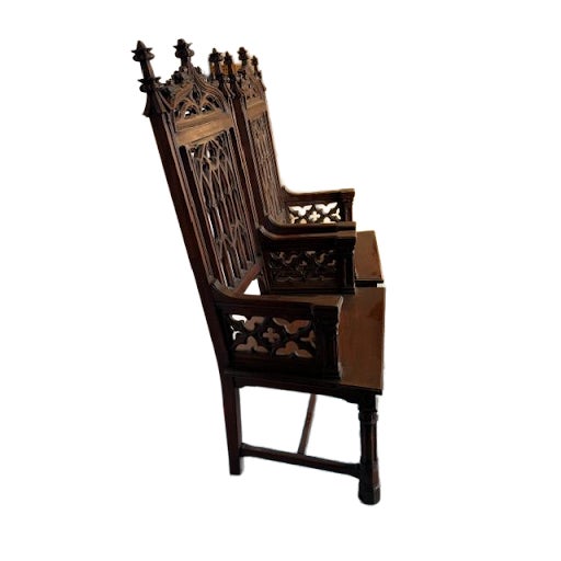 Italian Late 19th Century Gothic Reproduction Chairs For Sale - Image 3 of 3
