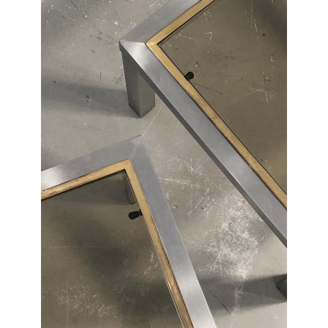 An elegant and rigorous pair of bedside tables, end tables or side tables, post-modernist, radical, constructivist,...