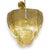 Fantastic Art Deco style pendant lamp with 3 tiers, made up of individual pieces of gilded Murano glass. Structure in...