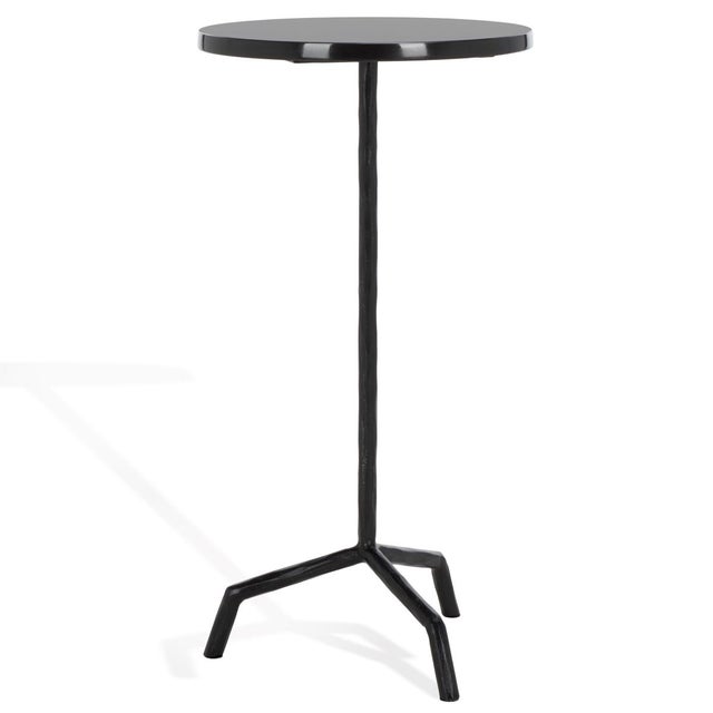 Metal Fabrianna Marble Top Dr Table in Black with Black Marble Top For Sale - Image 7 of 8
