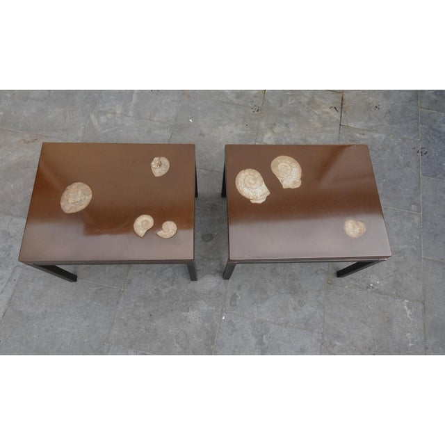 Belgian Side Tables attributed to Ado Chale, 1970s, Set of 2 For Sale - Image 6 of 18