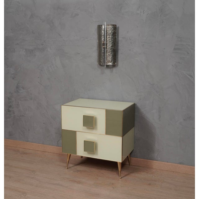 Mid-Century Modern Murano Silver Art Glass Wall Light, 2000 For Sale - Image 3 of 11