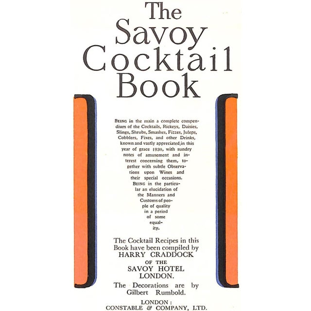 Traditional "The Savoy Cocktail Book" 1933 Craddock, Harry For Sale - Image 3 of 16