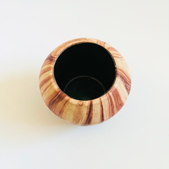 Terra Cotta Swirl Pottery Vase by Romco For Sale - Image 4 of 10