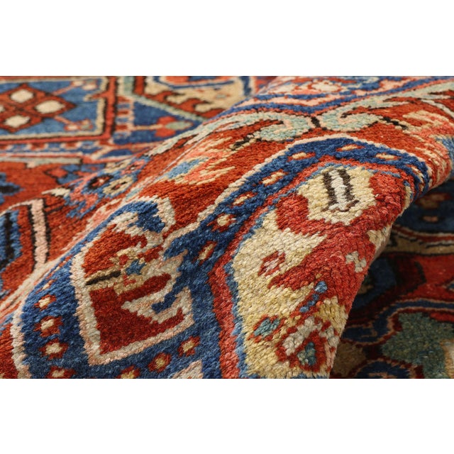 Antique Persian Heriz Rug, 07'06 X 09'09 For Sale In Dallas - Image 6 of 10