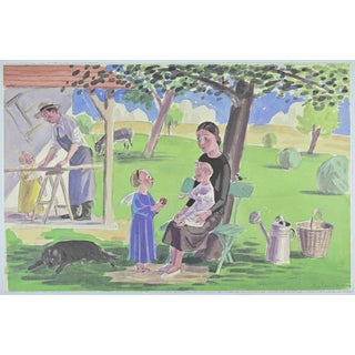 Jan Knap, In the Countryside, Lithograph, 1999 For Sale