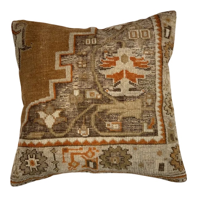 Vintage Turkish Handwoven Pillow For Sale