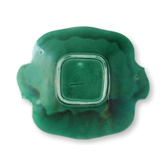 19thC English Majolica Strawberry Plates, a Pair For Sale - Image 4 of 5