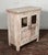 2020s Solid Reclaimed Teak Wood Cabinet With Hand Carved Glass Doors For Sale - Image 5 of 6