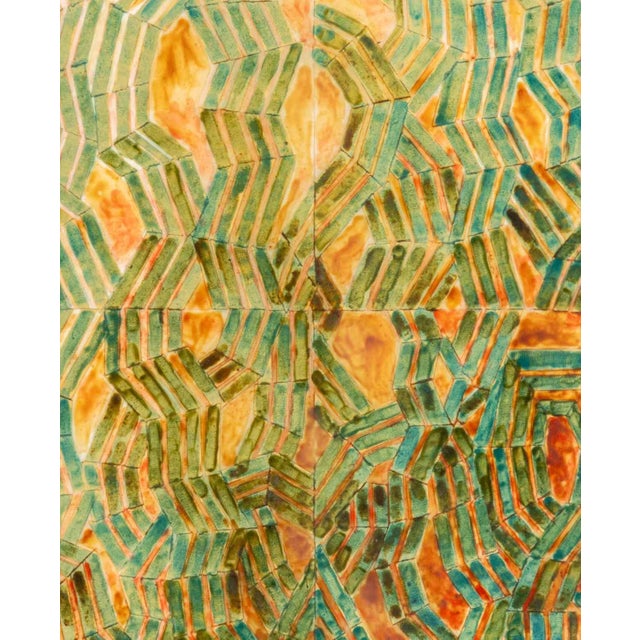 Late 20th Century Joseph L. Gardella Zig-Zag Composition Mixed Media For Sale - Image 5 of 10
