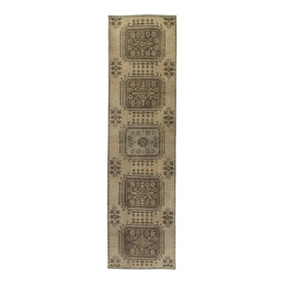 Vintage Turkish Rug 3' x 10'9" For Sale