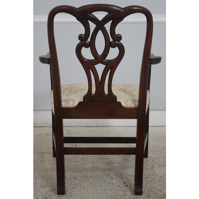 Baker Furniture Company Set of 8 Baker Chippendale Mahogany Dining Room Chairs For Sale - Image 4 of 18
