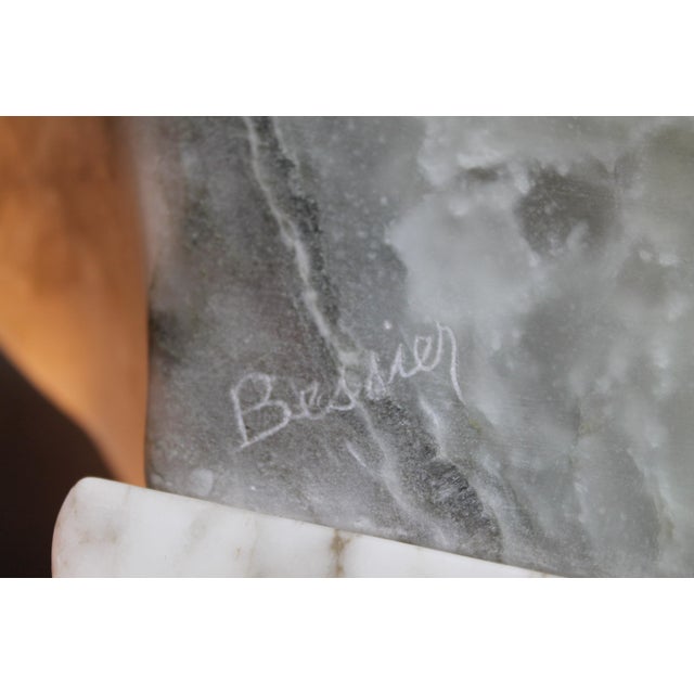 Giuseppi Bessi, Bust, 19th Century, Alabaster For Sale - Image 4 of 10