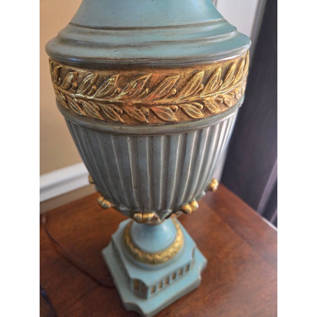 Vintage Neoclassical Urn Table Lamp For Sale - Image 9 of 9
