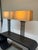 Late 20th Century Tanner Kenzie Sculpted Iron Craftsman Table Lamps, Pair For Sale In San Francisco - Image 6 of 12