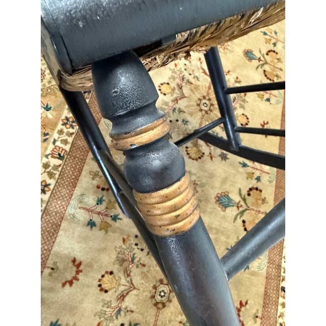 Ebonized Hitchcock Rocking Chair, 19th Century For Sale - Image 11 of 12