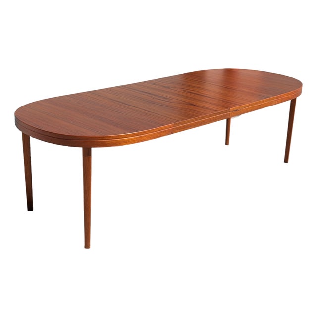 Mid Century Modern Expandable Teak Dining Table by Skaraborgs, C1960s For Sale