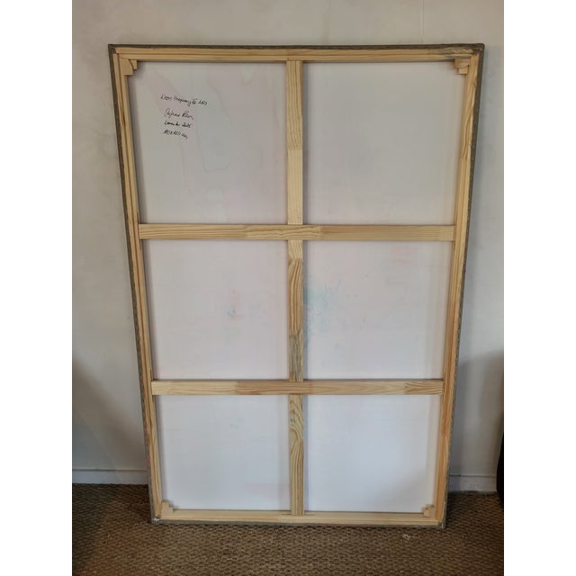 Textile Stefanie Raus, Neon Frequency III 1029, 2025, Canvas For Sale - Image 7 of 8