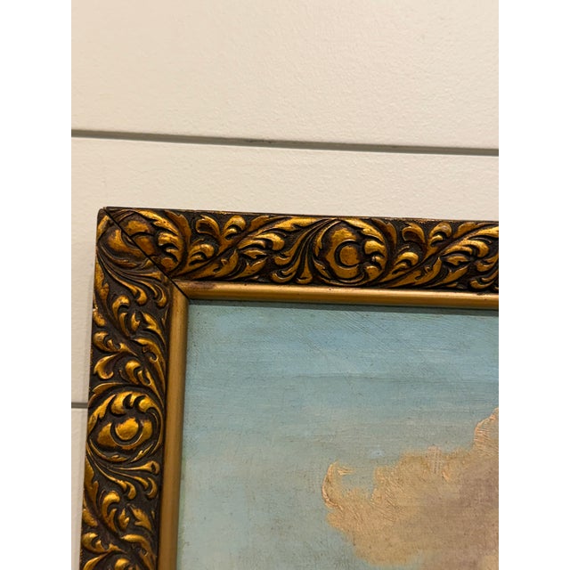 This original oil on canvas encapsulates a simpler time. A farmhouse from 19th Century England stands out against the...