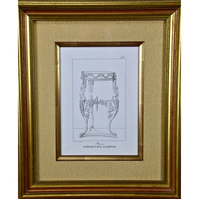 Three 19th C. Engravings of Classical Italian Bronze Architectural Elements, 1889 For Sale - Image 11 of 12