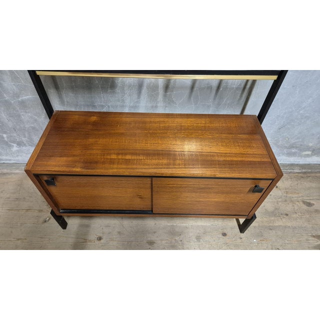 Mid-Century Modern Hallway Coat Rack with Mirror by Alfred Hendrickx for Belform, Belgium, 1940s For Sale - Image 10 of 18