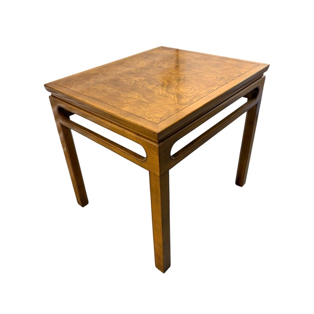 Baker Furniture Mid-Century Chinoiserie Side Tables by Michael Taylor - A Pair For Sale In Chicago - Image 6 of 7