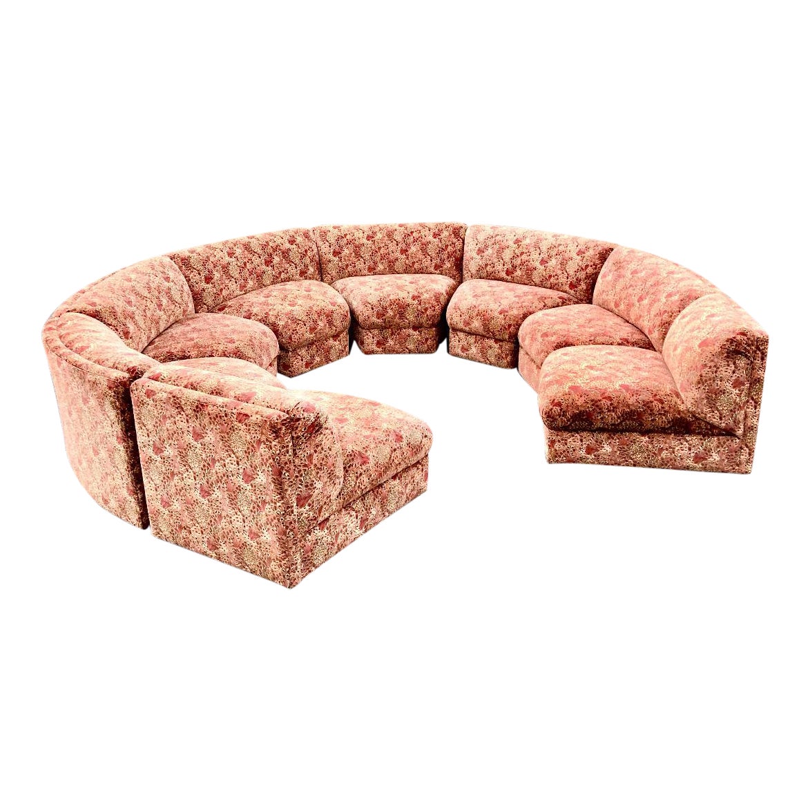 Custom Made Printed Sectional Sofa Chairish