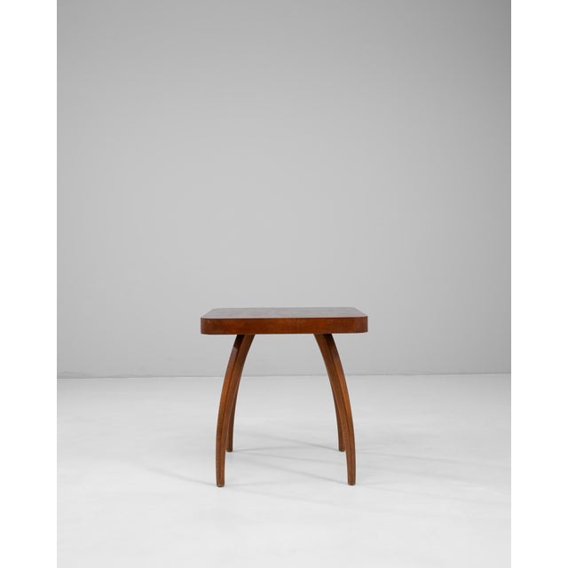 1960s Czech Walnut Spider Table By J. Halabala For Sale - Image 17 of 18
