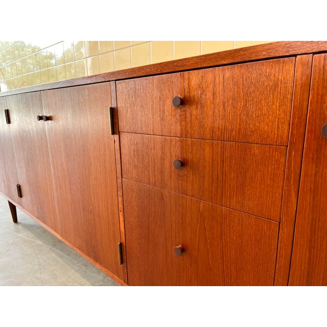 Vintage Sideboard in Teak Veneer, 1960s For Sale - Image 10 of 11