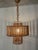 Bamboo Pendant Light, 1950s, in Very Good conditions. Designed 1950 to 1959 Up to 250V (Europe/UK Standard).The wiring of...