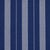 Sample - Schumacher Lubeck Stripe Fabric in Ivory on Blue For Sale