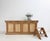 Large French shop counter from around 1900. Solidly crafted from pitch pine with a marble top. Refurbished to a ready-to-...