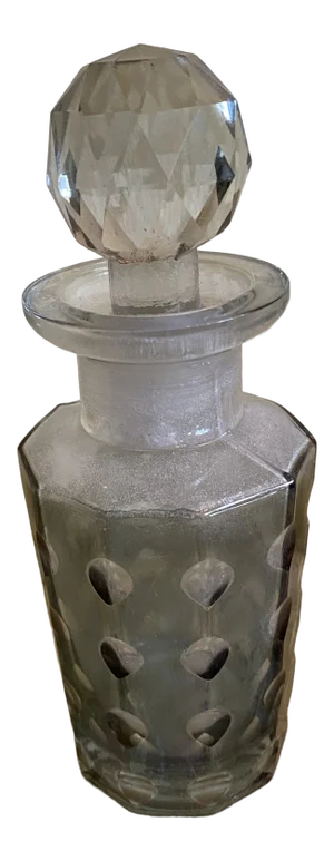 Crystal Stopper Decorative Barbers Bottle