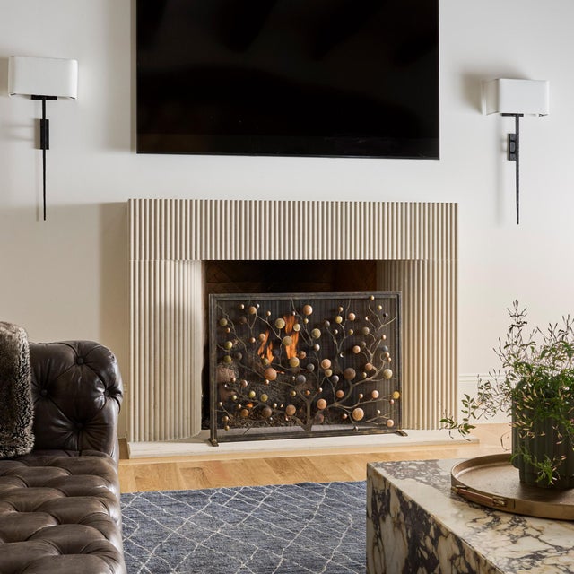 Origin Mid Century Modern Fireplace Screen For Sale In Dallas - Image 6 of 12